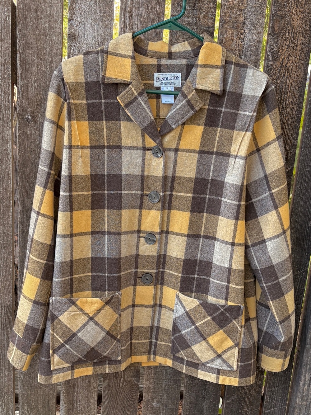 Pendleton Wm’s 49er 100% Virgin Wool Plaid Heritage Limited Edition Jacket Sz M